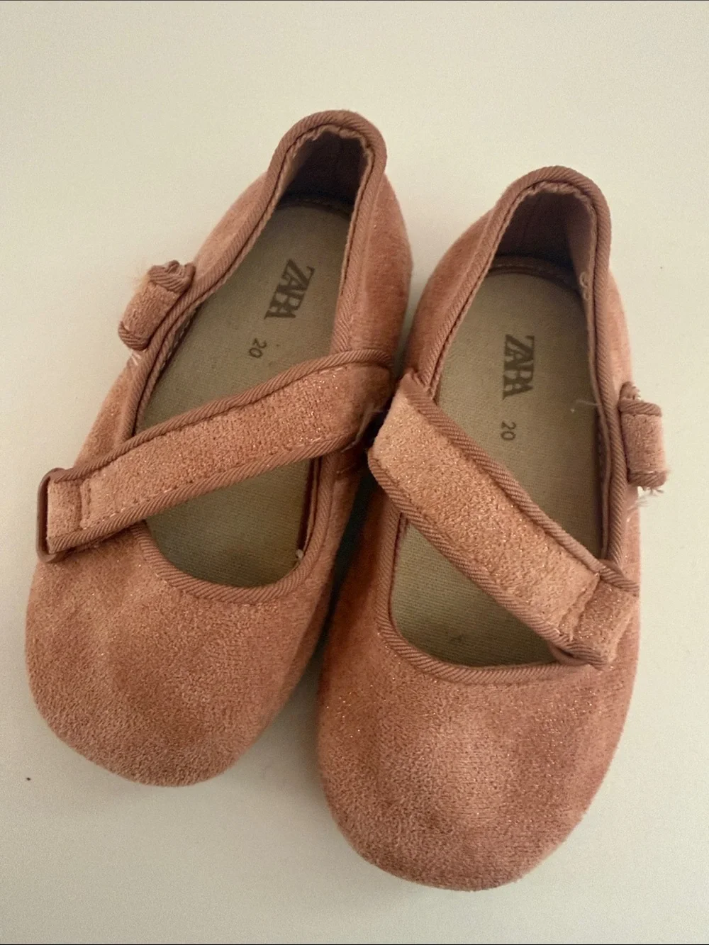 Zara Kids Dusty Rose Mary Jane Shoes